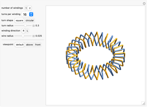 Toroidal Helical Coils | Wolfram Demonstrations Project