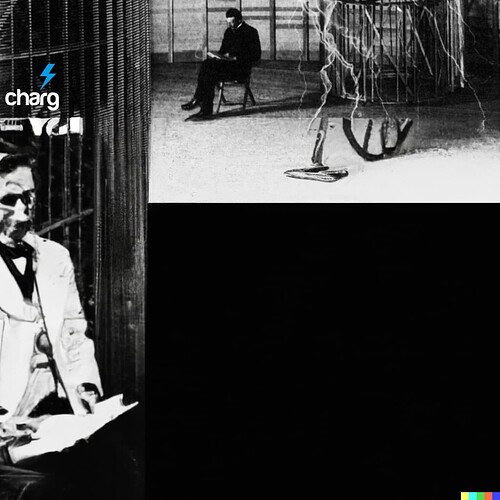 DALL·E 2023-01-21 10.14.09 - time travel electric car distributed internet Nikola Tesla wireless internet underground electricity lightning