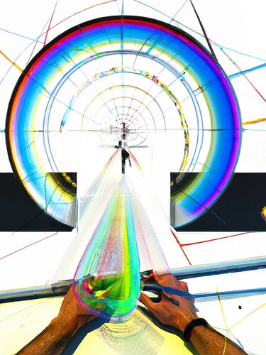 flowing through color wheel